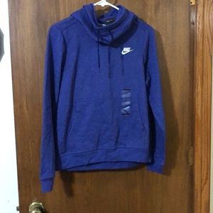 Nike Purple/Blue Cowl Neck Type Sweatshirt